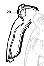 Poignée arrière GSB 18-2 / GSB 18-2 RE / GSB 16 RE / PSB 700 RE